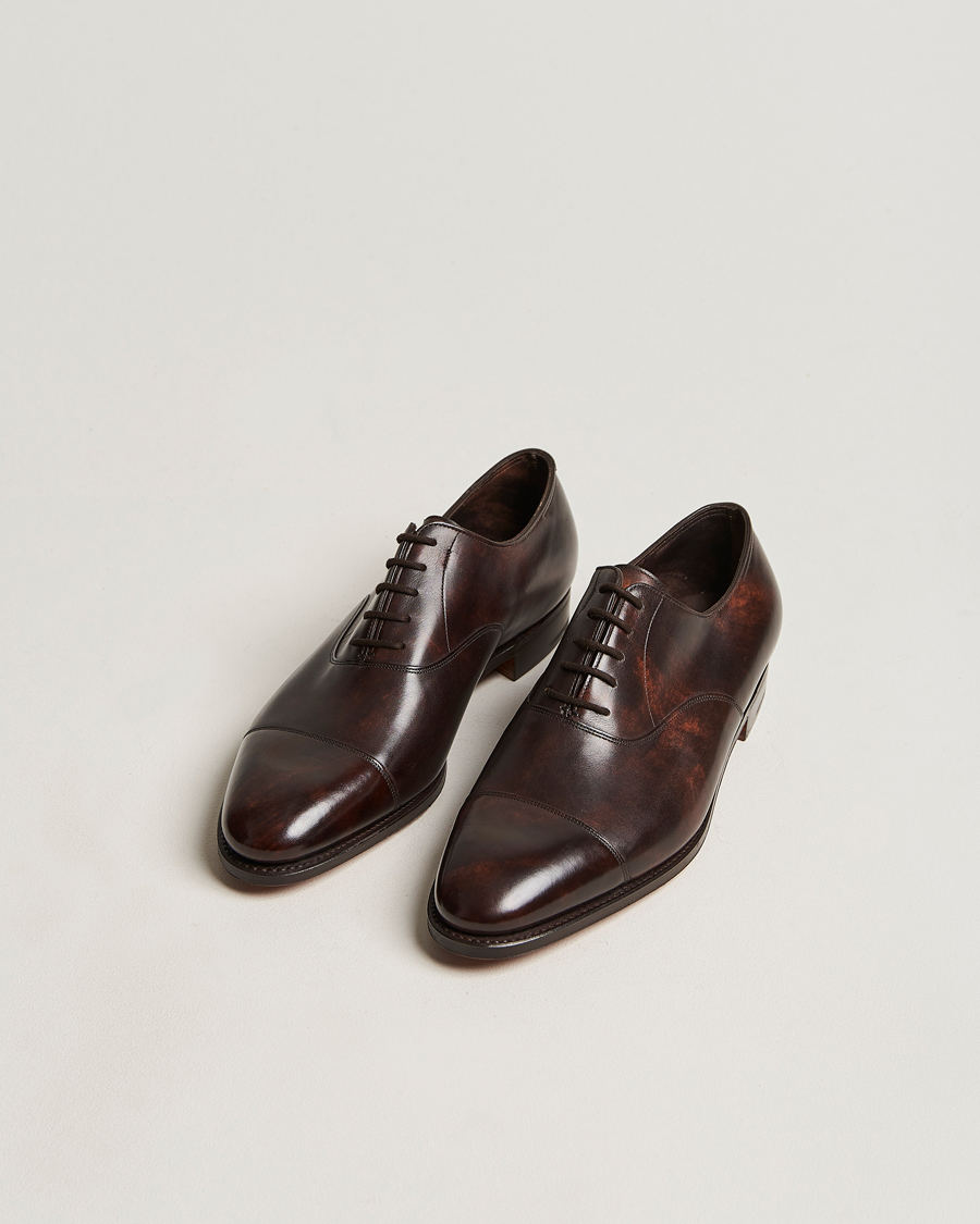 John Lobb City II Oxford Dark Brown Calf at CareOfCarl.com