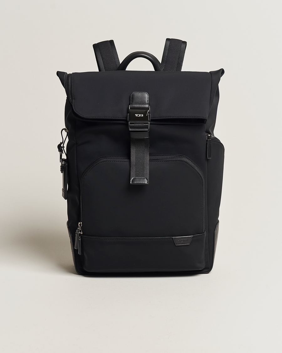 TUMI Harrison Osborn Roll Top Backpack Black at CareOfCarl.com