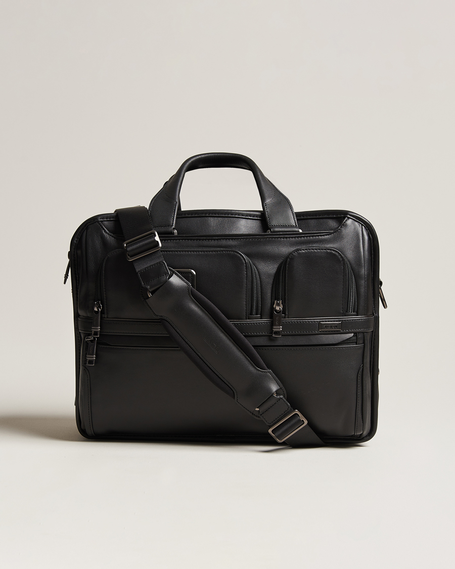 Tumi organizer brief outlet leather