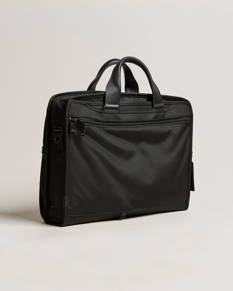 TUMI Alpha 3 Compact Large Laptop Brief Black at CareOfCarl.com