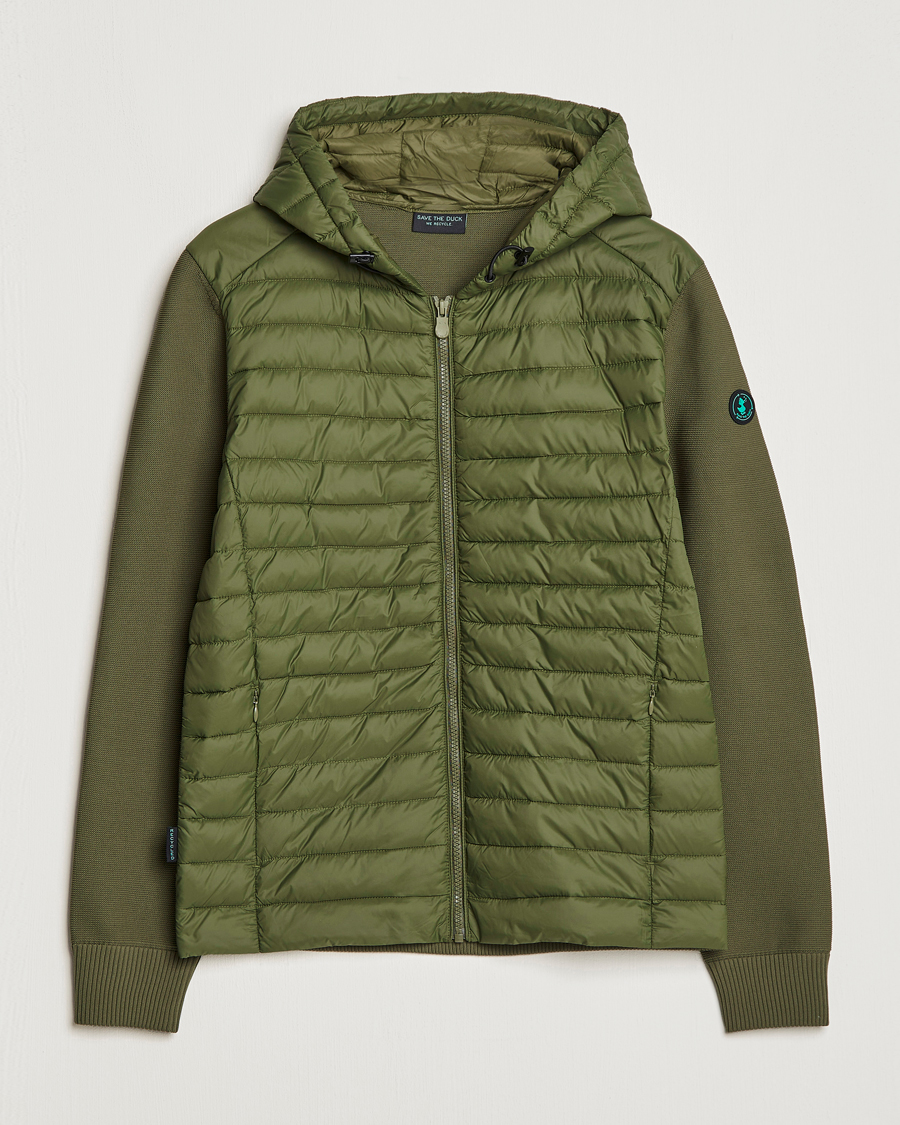 Save The Duck Murilo Hybrid Hood Jacket Dusty Olive at CareOfCarl.com