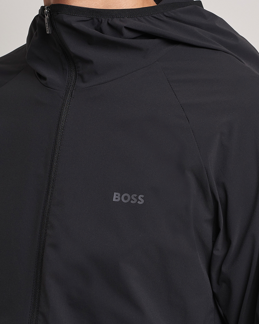 Boss green jeltech top zipped hooded jacket