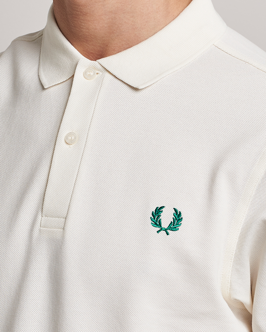 Fred Perry Plain Polo Shirt Light Ecru At CareOfCarl.com