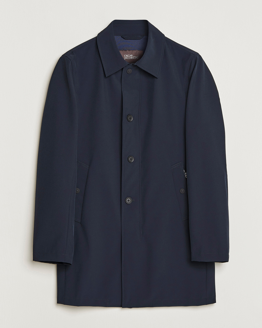 Oscar Jacobson Johnson Coat Navy at CareOfCarl.com