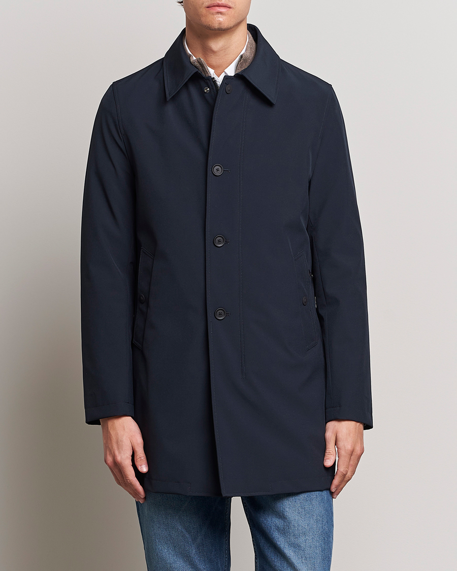 Oscar Jacobson Johnson Coat Navy at CareOfCarl.com