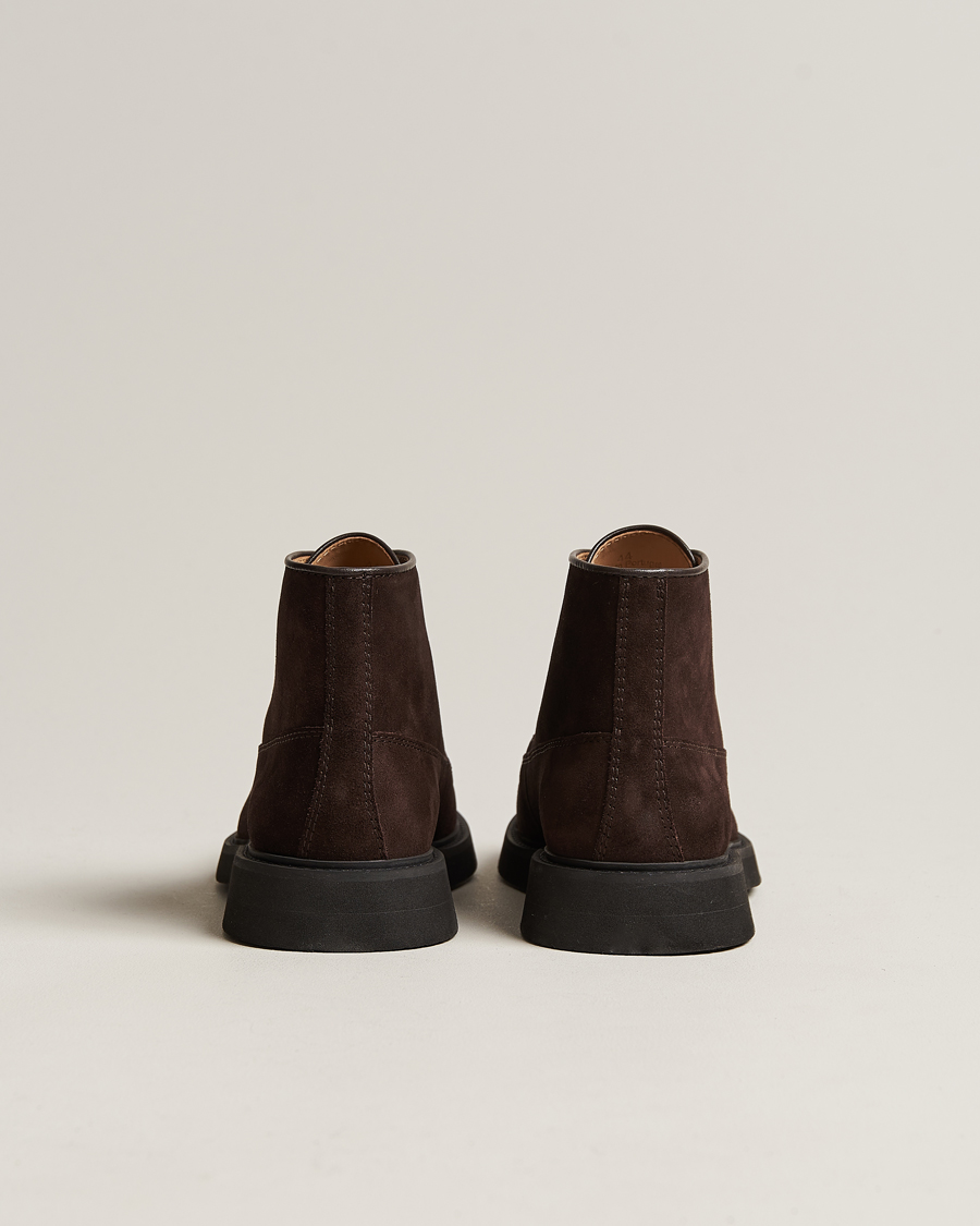 A.P.C. Suede Lace Up Boots Dark Brown at CareOfCarl