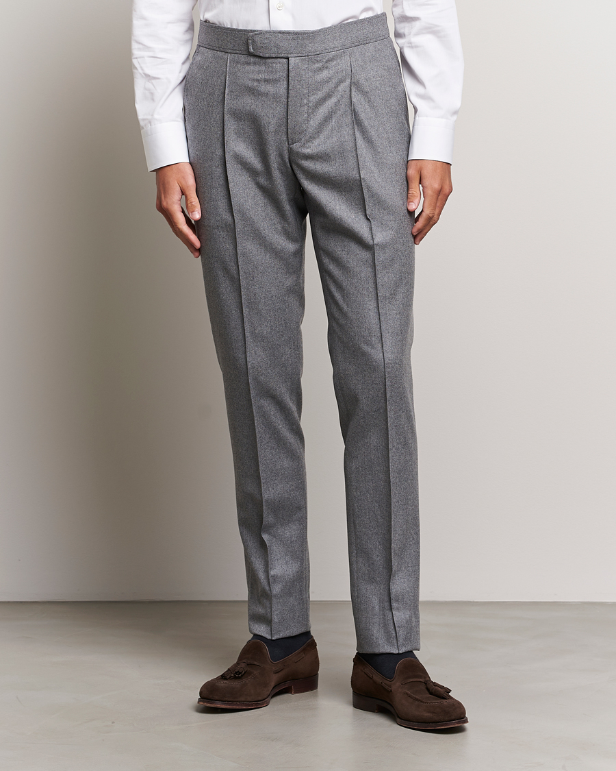 Buy Denz flannel trousers Dark grey 
