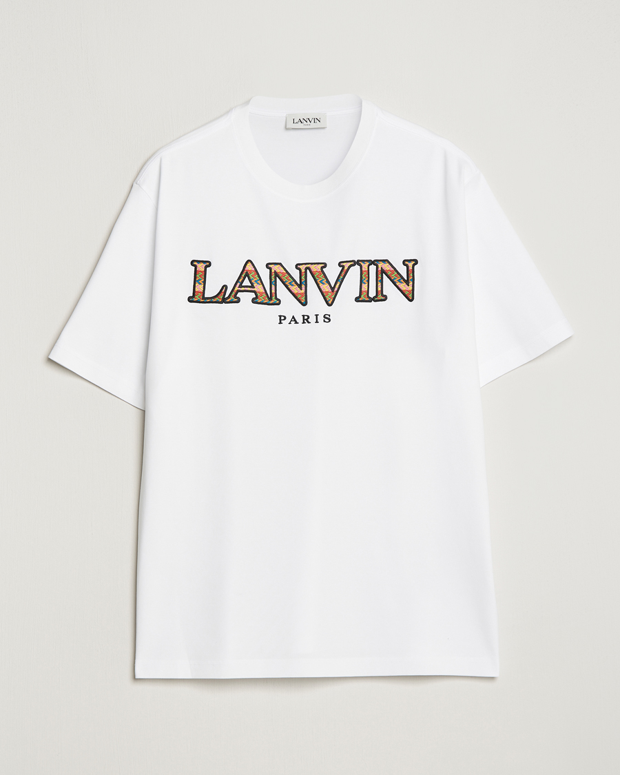 Lanvin Curb Logo T-Shirt Optic White at CareOfCarl.com
