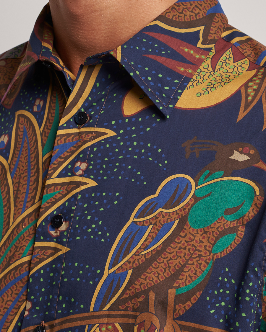 Men | Shirts | Etro | Oversize Jungle Printed Shirt Navy
