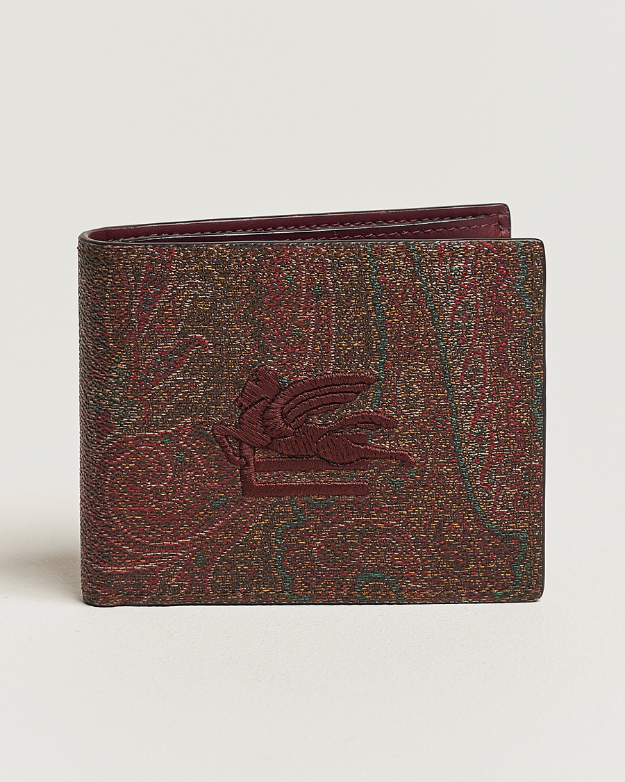 Etro white paisley embossed leather long 2024 zip wallet