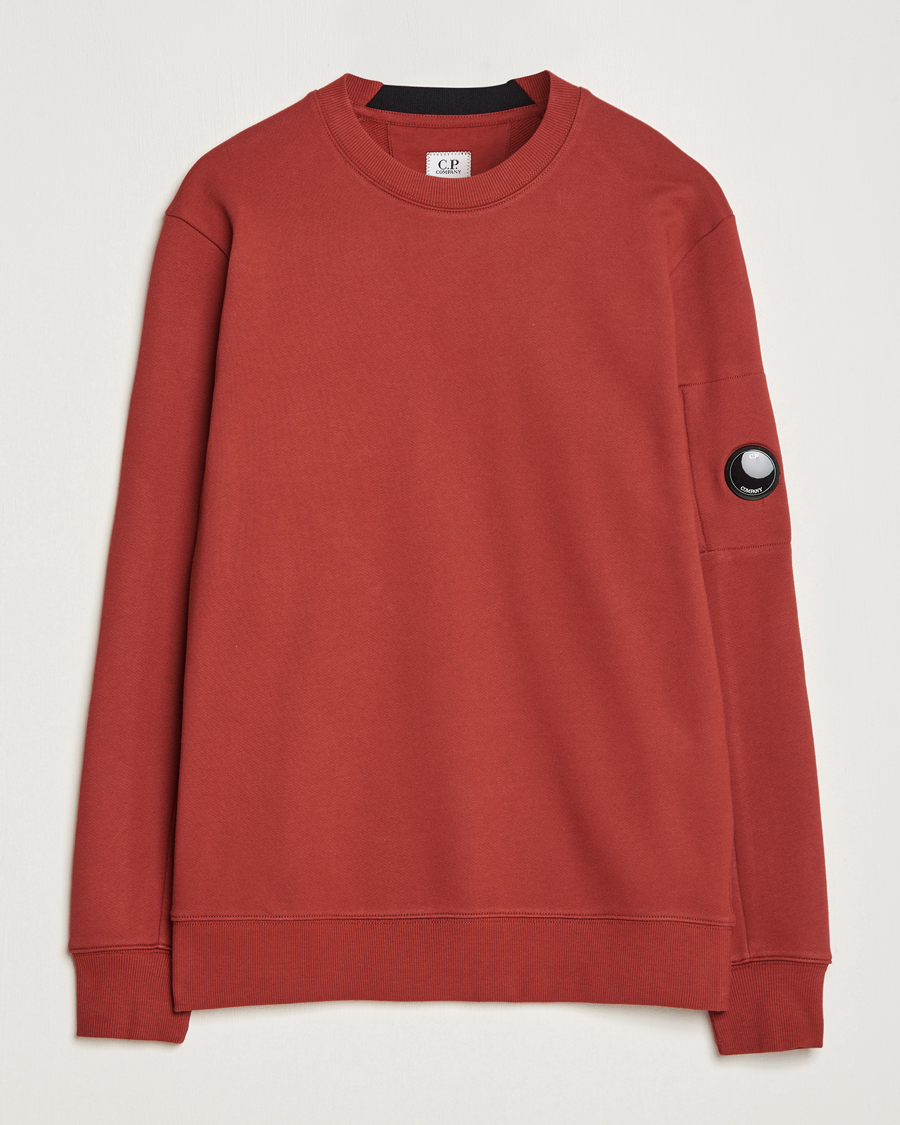 C.P. Company Diagonal Raised Fleece Lens Sweatshirt Wine at