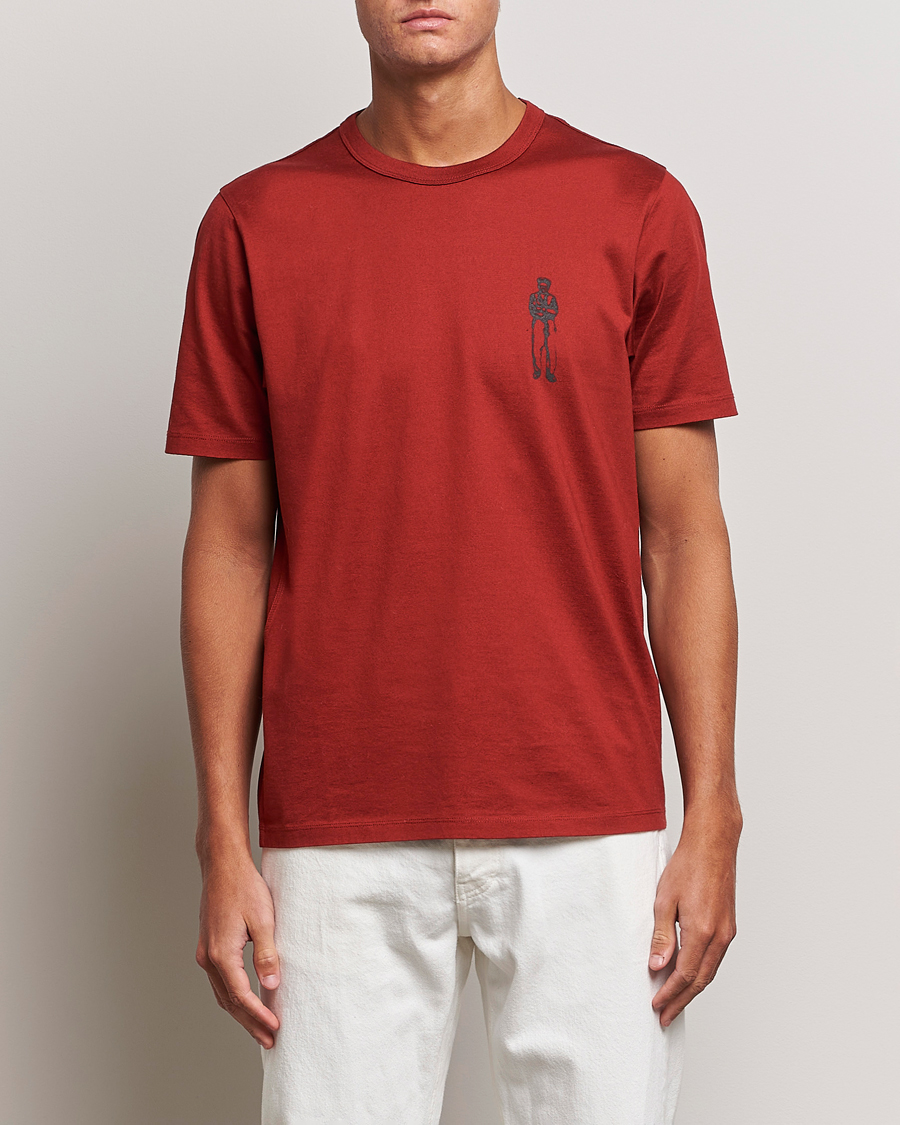 Polo Ralph Lauren Logo Crew Neck T-Shirt Harvard Wine at