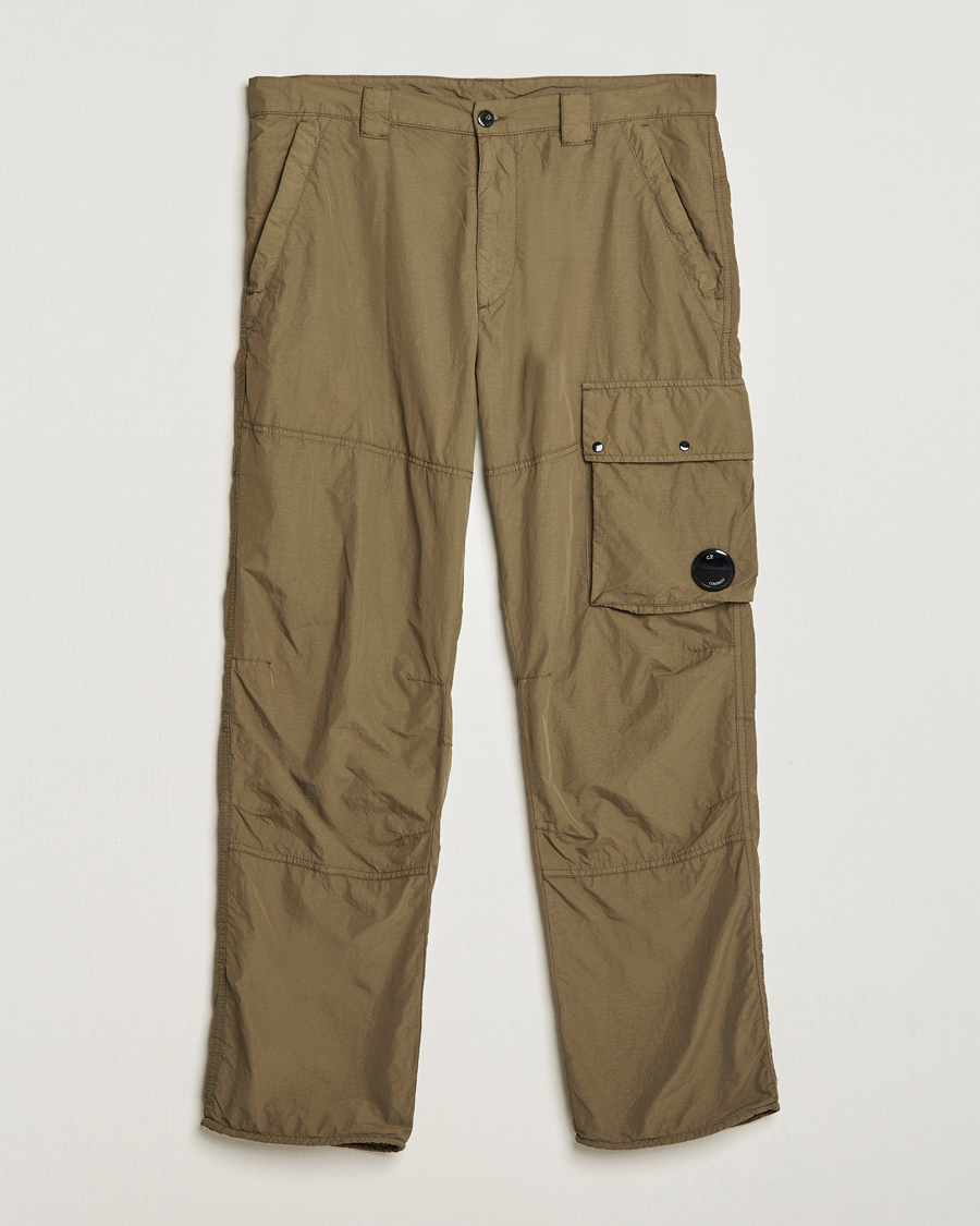 C.P. Company Flatt Nylon Cargo Pants Light Brown at CareOfCarl.com