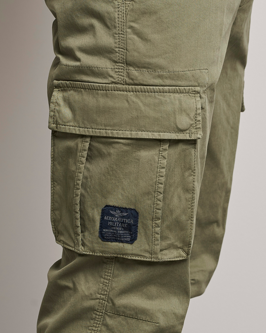 Aeronautica Militare Cotton Cargo Pants Green at CareOfCarl