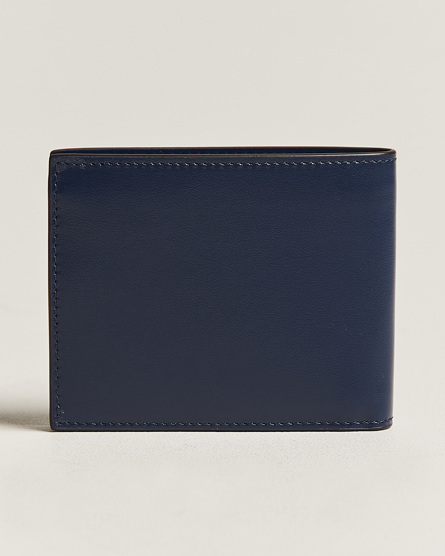 Blue leather wallet deals mens