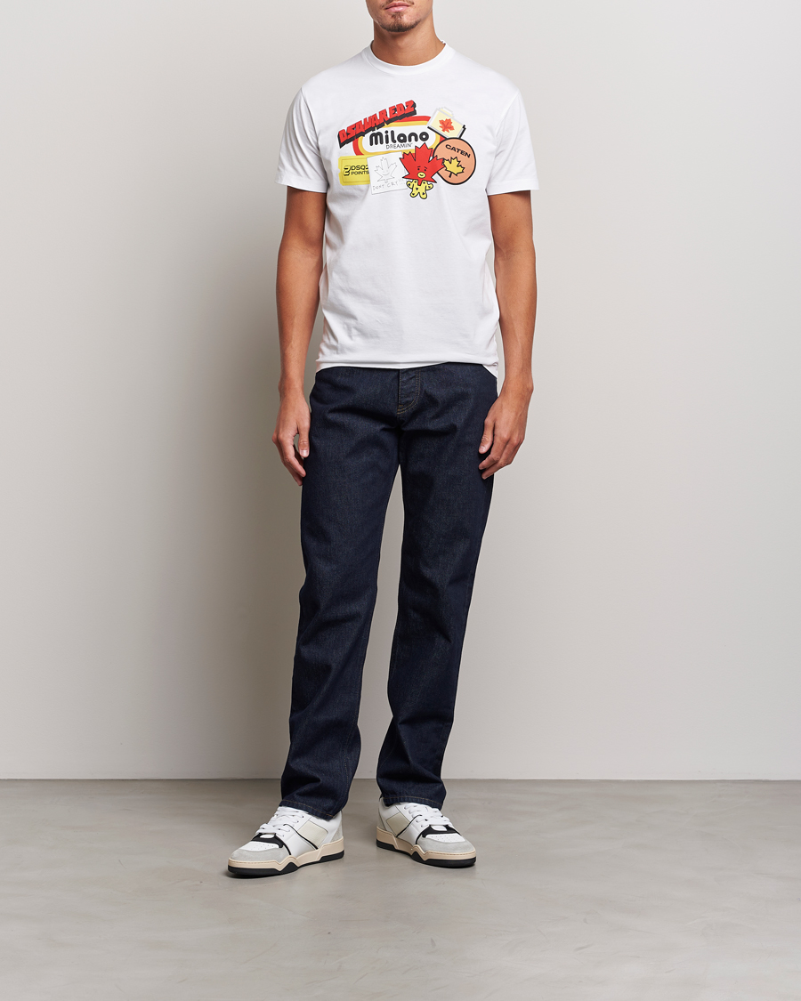 Dsquared2 Cool Fit Crew Neck T-Shirt White at CareOfCarl.com