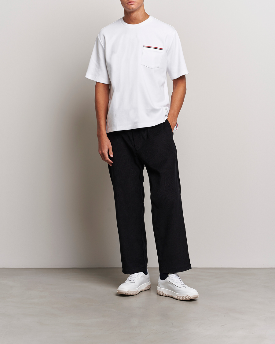 Thom Browne Short Sleeve Pocket T-Shirt White at CareOfCarl.com