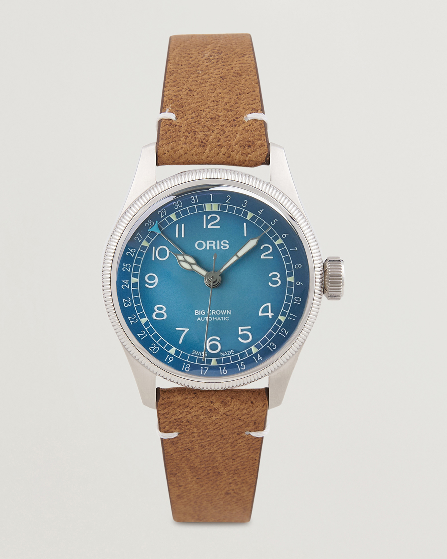 Oris Big Crown Pointer Date 38mm Blue at CareOfCarl