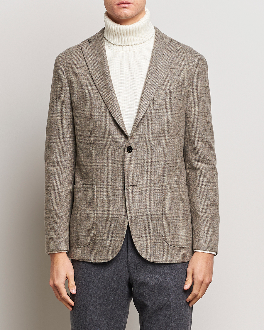 Beige hot sale check blazer