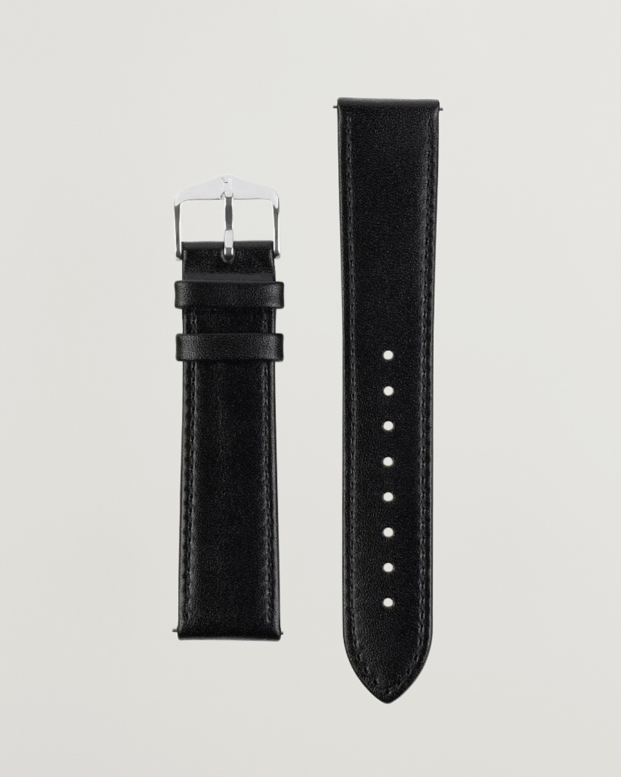 HIRSCH Osiris Calf Leather Watch Strap Black at CareOfCarl