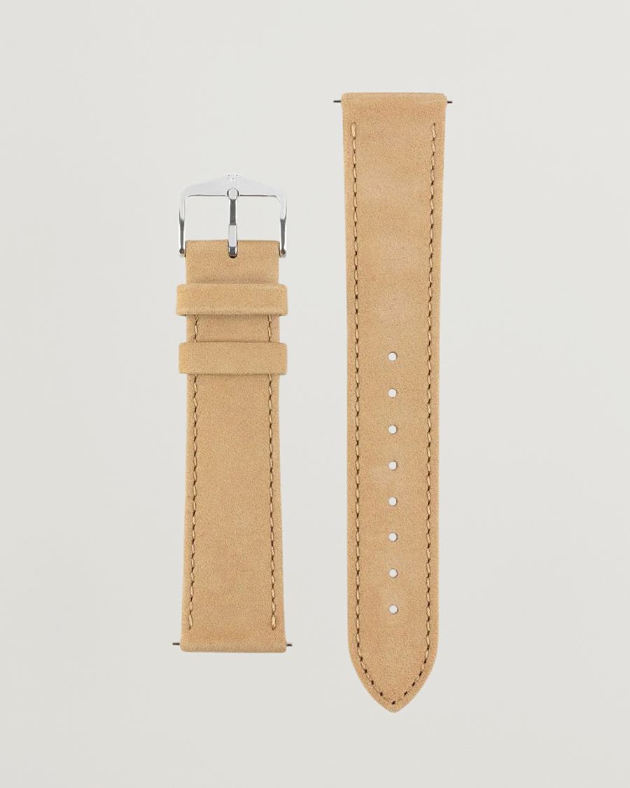 Hirsch Nubuck Watch Strap Leather Light Blue - Limited Edition