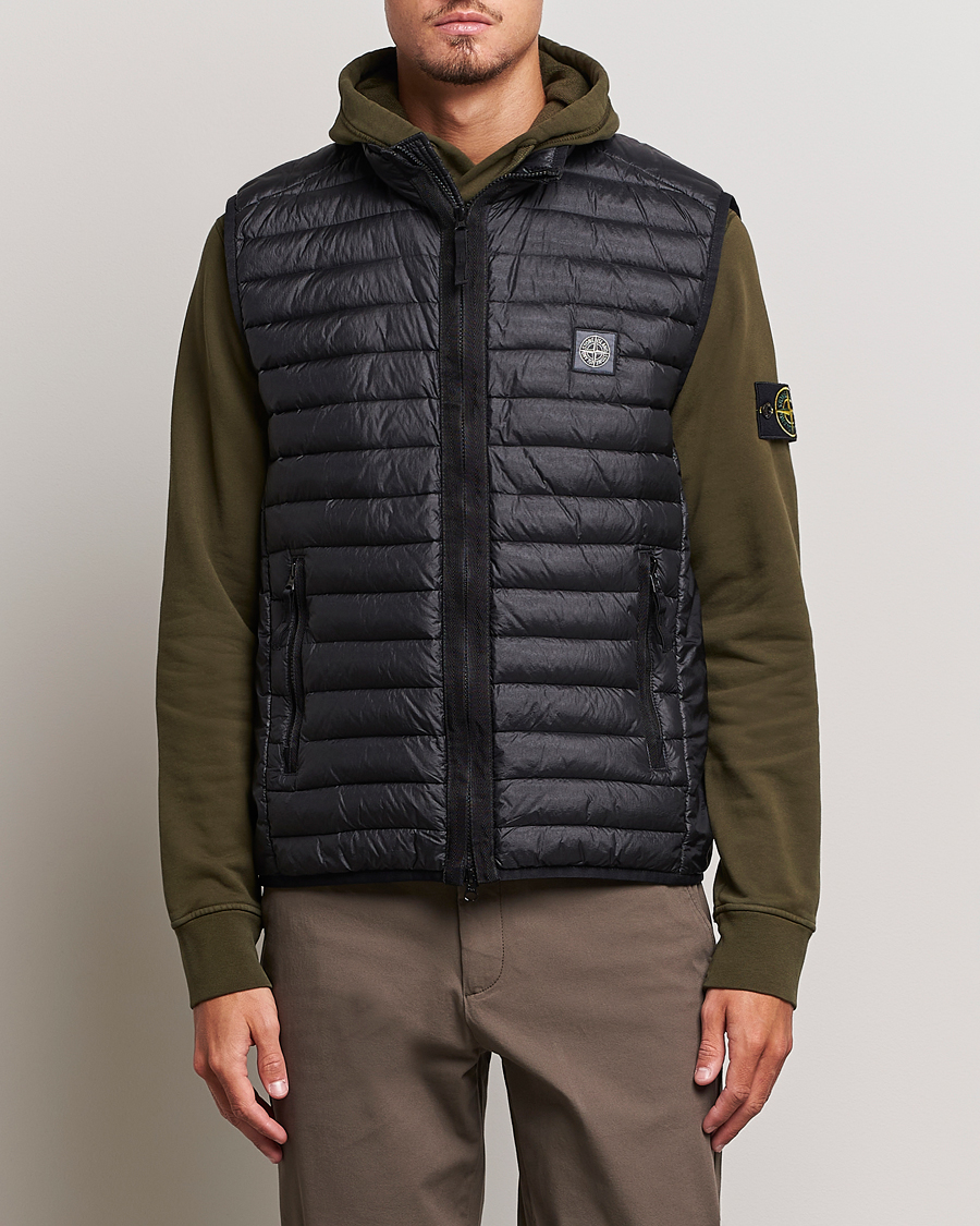 Stone Island Recycled Nylon Down-TC Vest Black at CareOfCarl.com