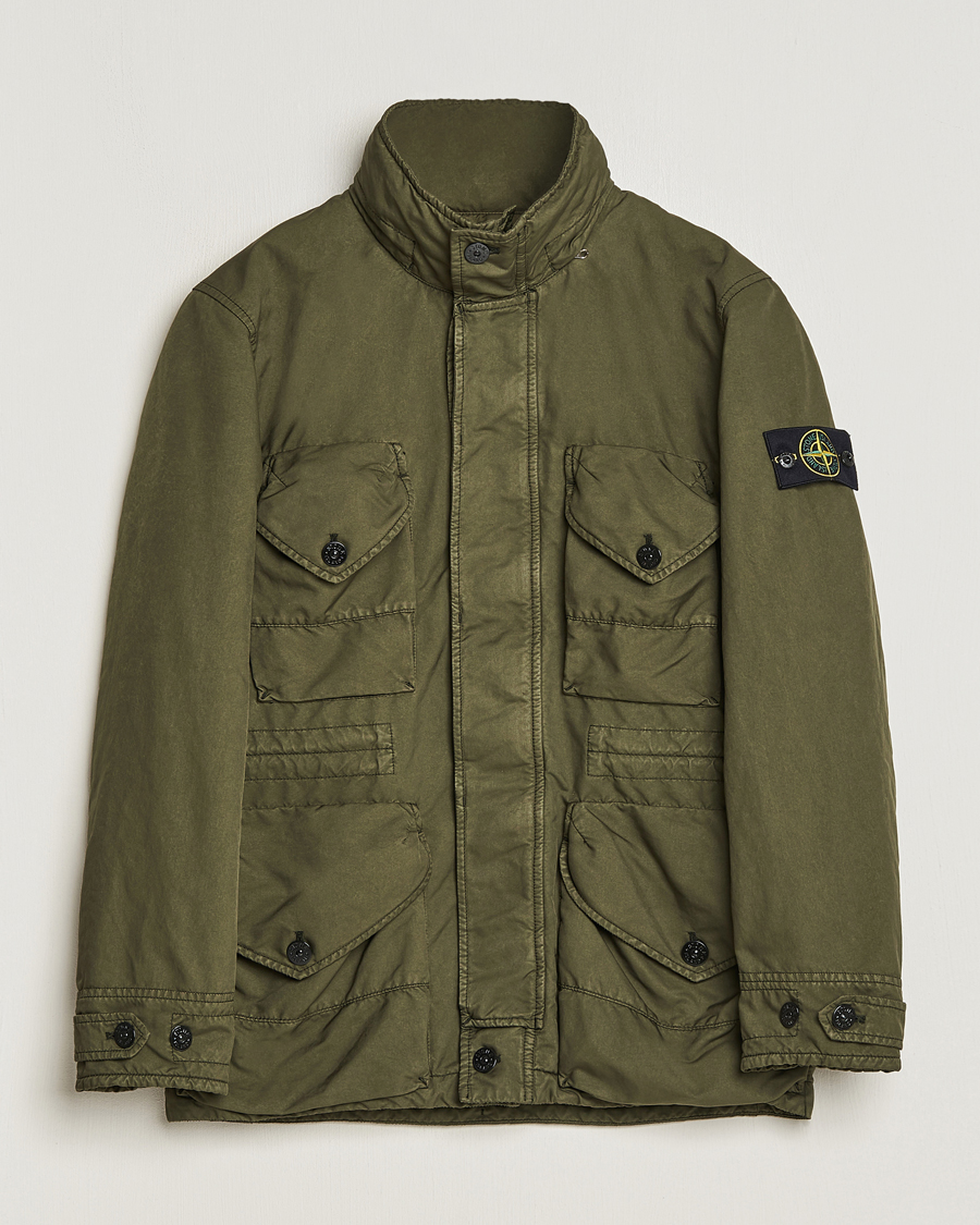 Stone Island David TC Padded Field Jacket Olive at CareOfCarl