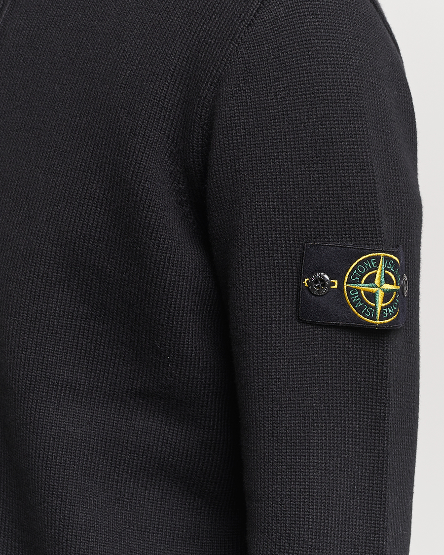 Mens stone island jumper on sale black