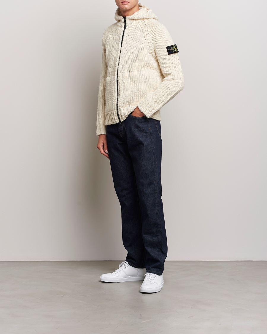 Stone island hoodie online cream