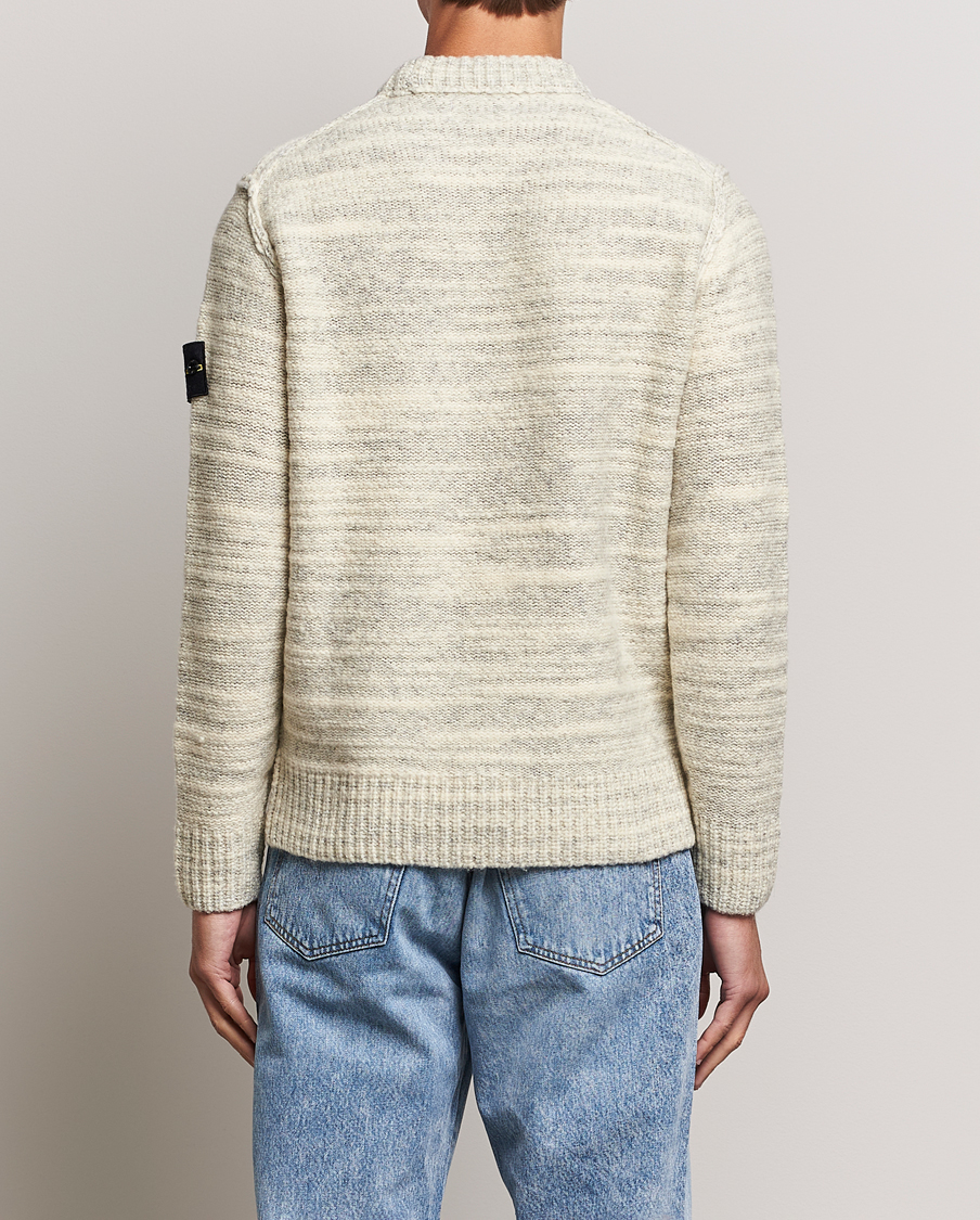 Stone Island Knitted Wool/Nylon Sweater Plaster at CareOfCarl.com