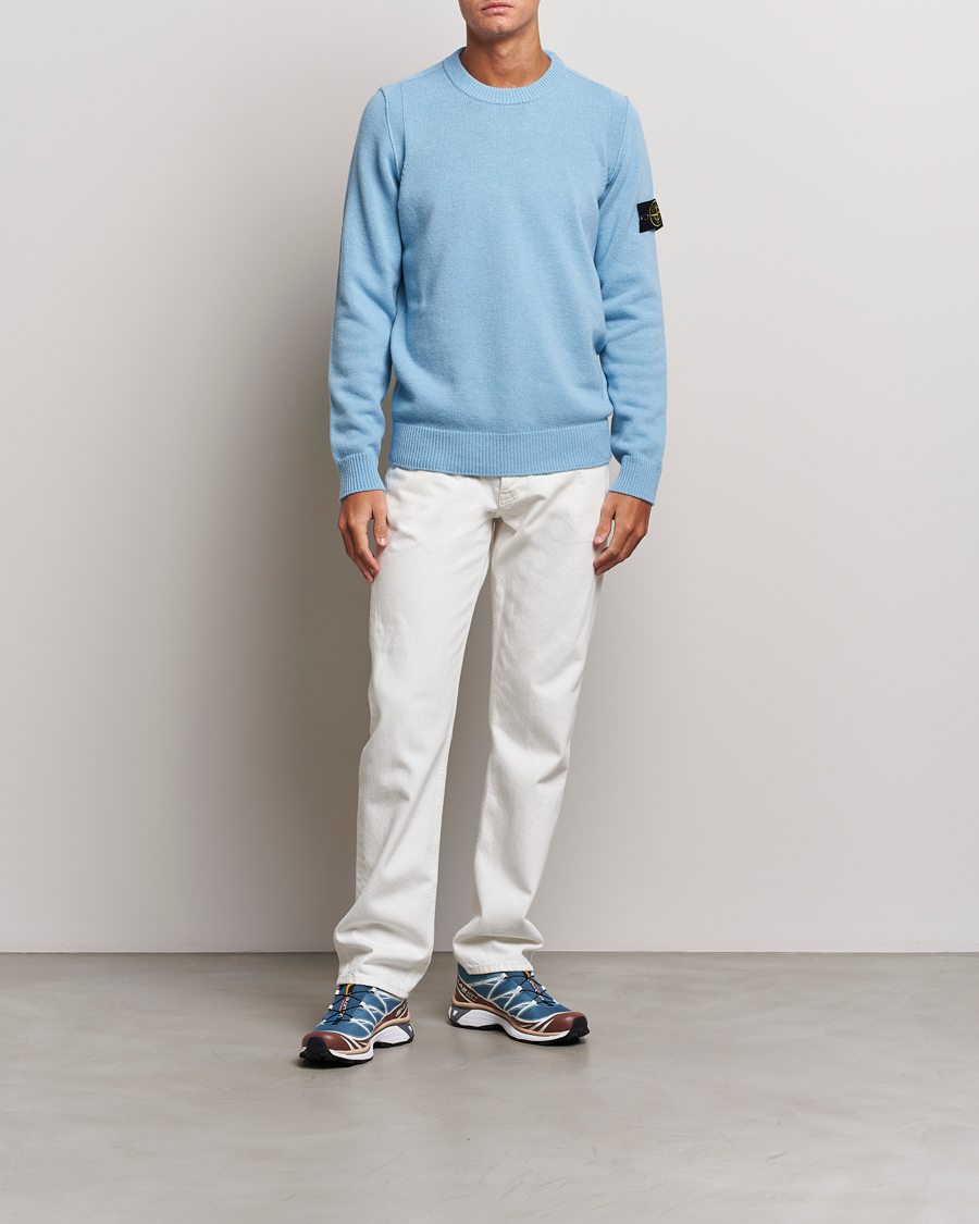 Stone island sweatshirt store light blue