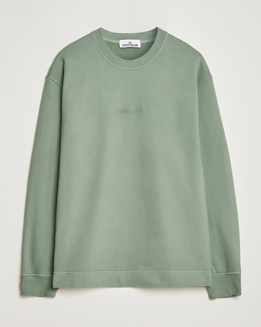 Stone island sage store green sweatshirt