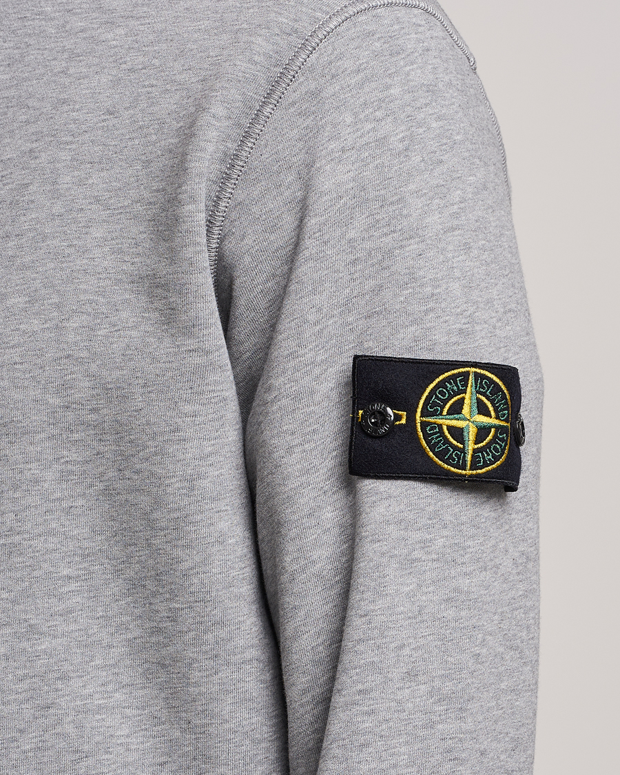 Stone Island Garment Dyed Fleece Sweatshirt Melange Grey at