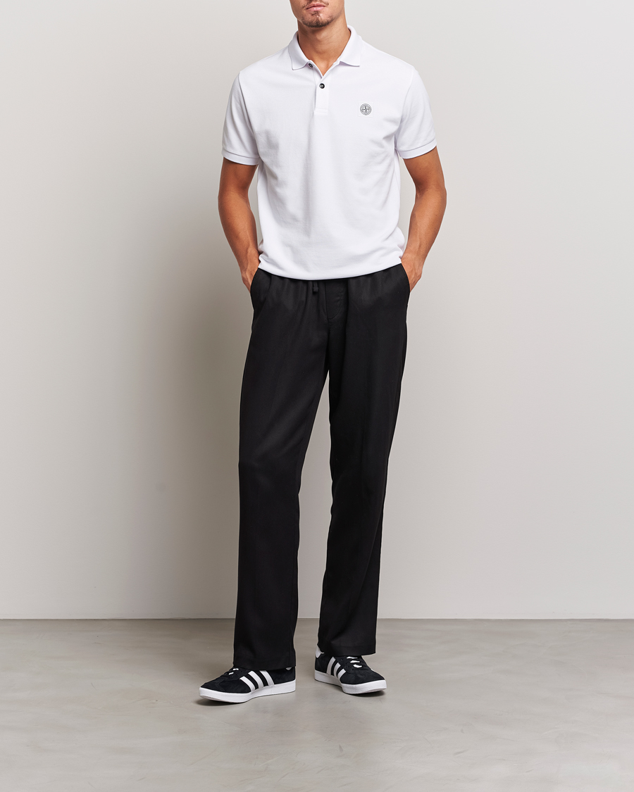 Stone island outlet white polo