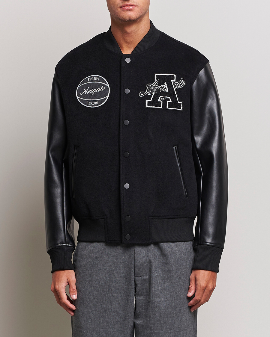 Axel Arigato Hudson Varisty Jacket Black at CareOfCarl