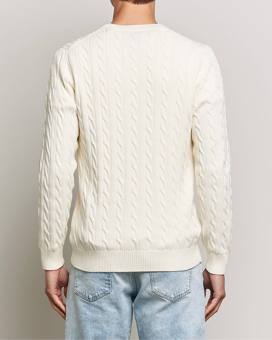 Gant men's cotton cable hotsell crew jumper