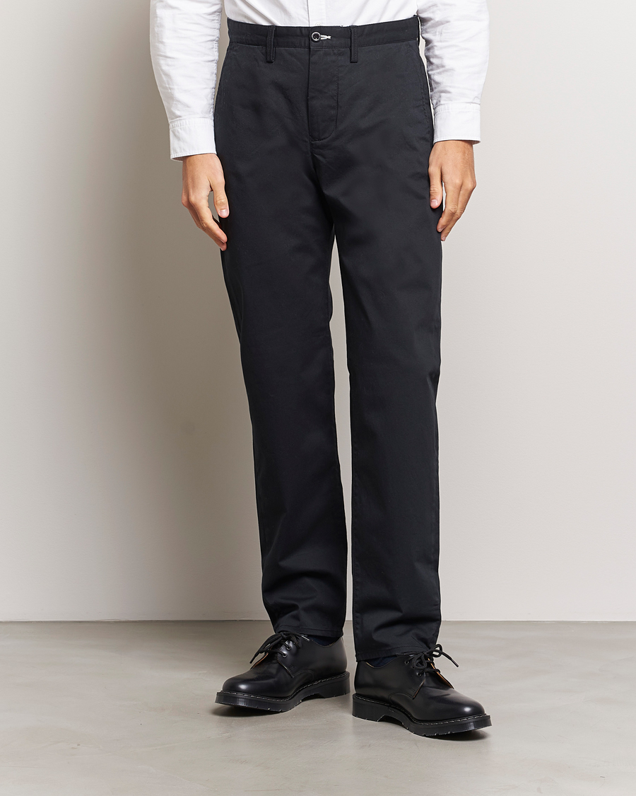 NN07 Marco Slim Fit Stretch Chinos Black at CareOfCarl.com