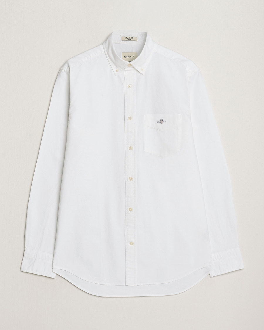 GANT Regular Fit Oxford Shirt White at CareOfCarl.com