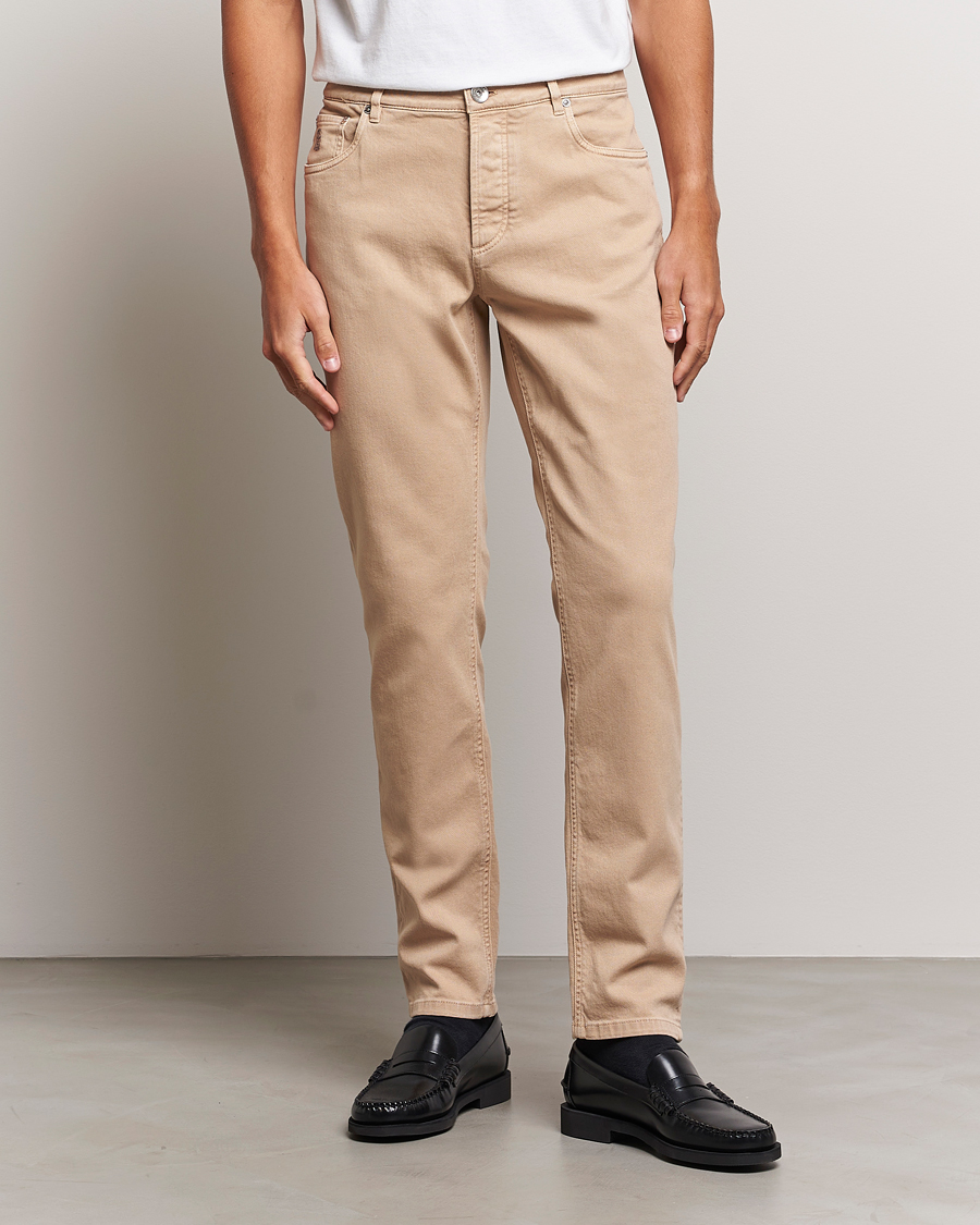 Ralph Lauren Purple Label Slim Fit 5-Pocket Pants Sand at