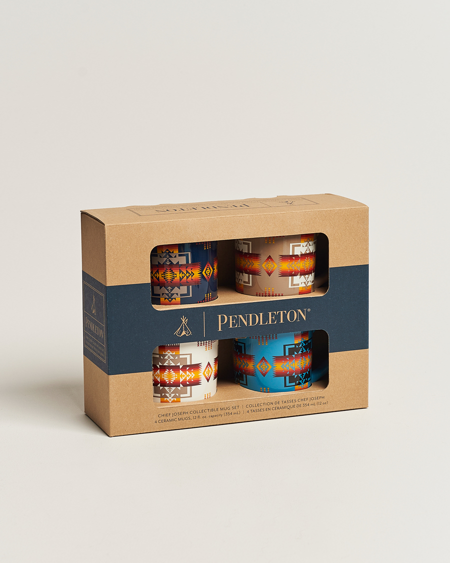 Pendleton Ceramic Mug Set 4-Pack Chief Joseph Mix at CareOfCarl.com