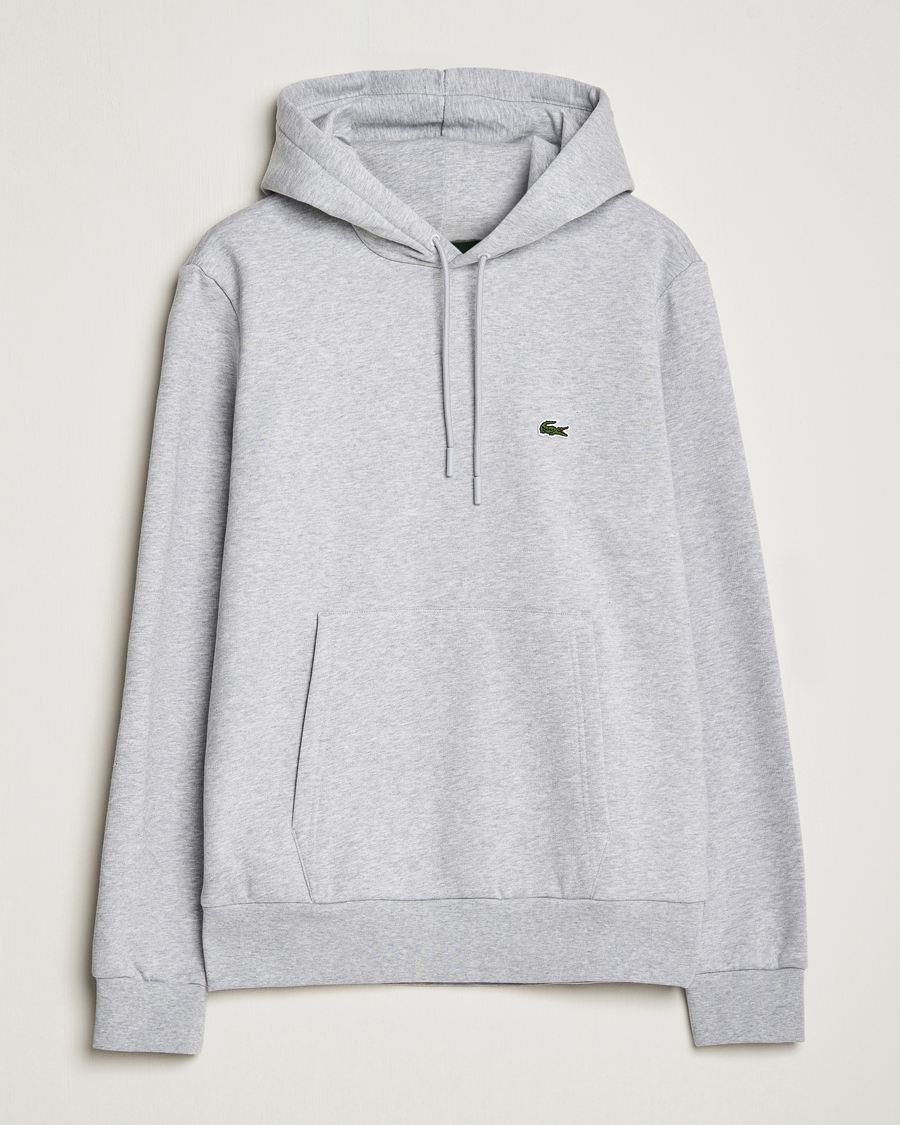 Mens grey cheap lacoste hoodie