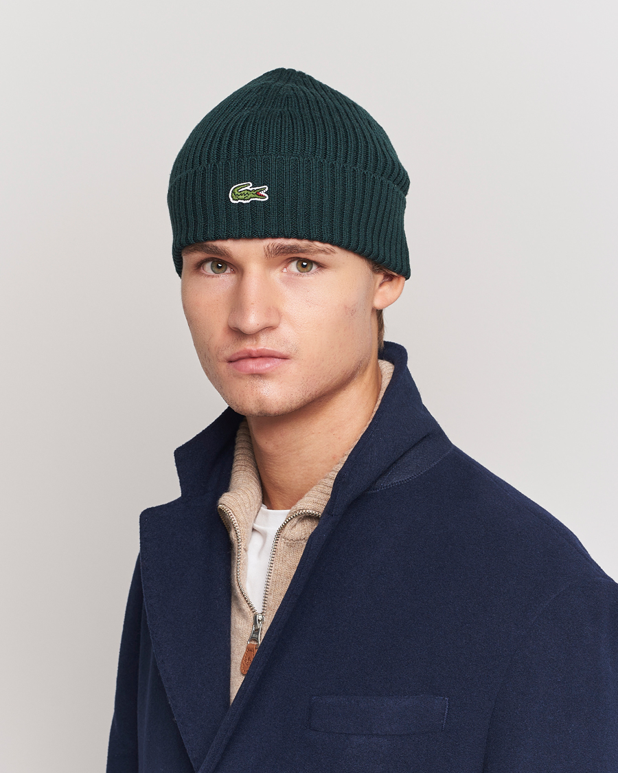 Lacoste hot sale knitted hat