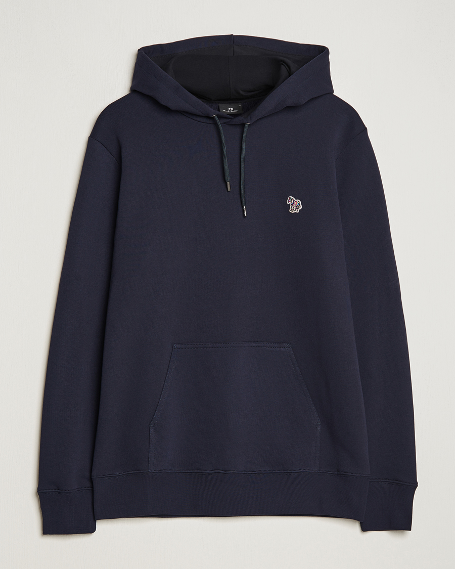 Fred Perry Full Zip Hooded Sweatshirt Navy at CareOfCarl.com