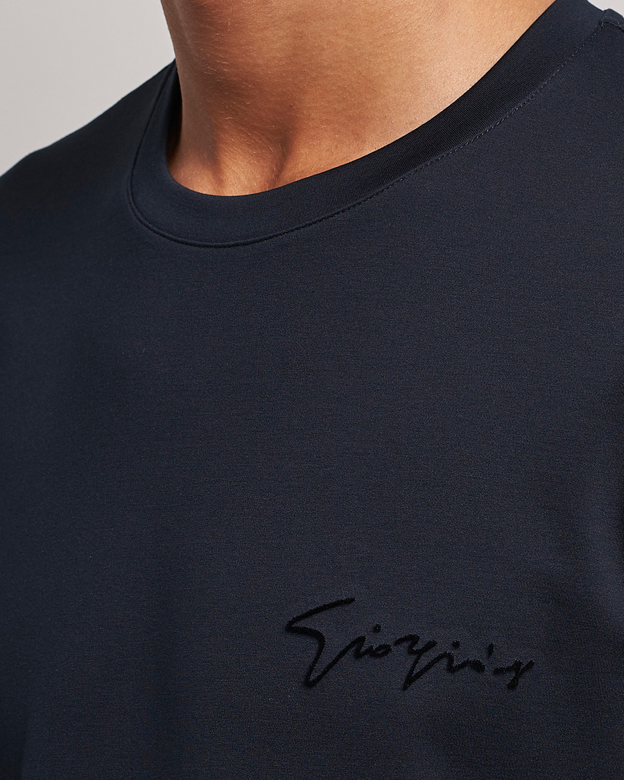 Louis Vuitton Embroidered Signature Short-Sleeved Crewneck
