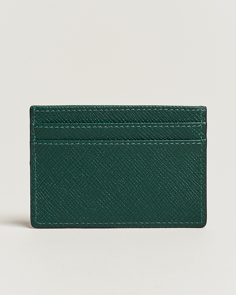 Men | Smythson Panama Flat Cardholder Forest Green | Smythson | Panama Flat Cardholder Forest Green
