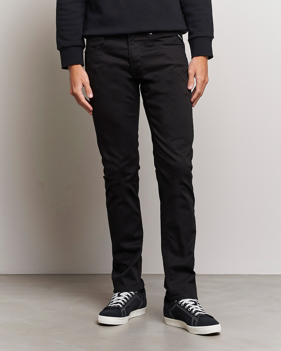 Nudie Jeans Lean Dean Jeans Dry Ever Black at CareOfCarl.com