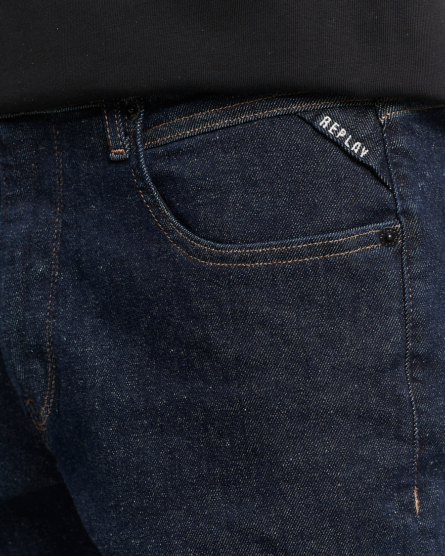 Replay Sartoriale Regular Fit Hyperflex Jeans Dark Blue at