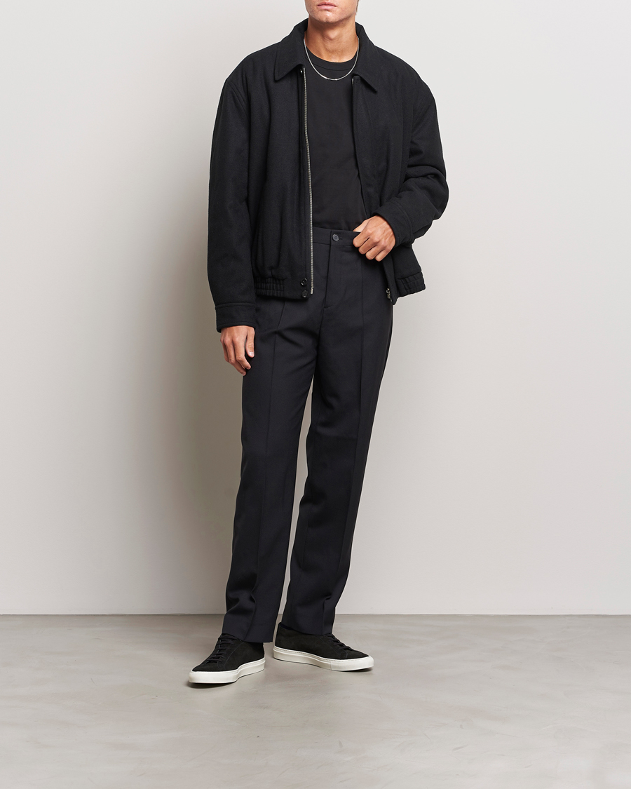 Black wool bomber outlet jacket mens