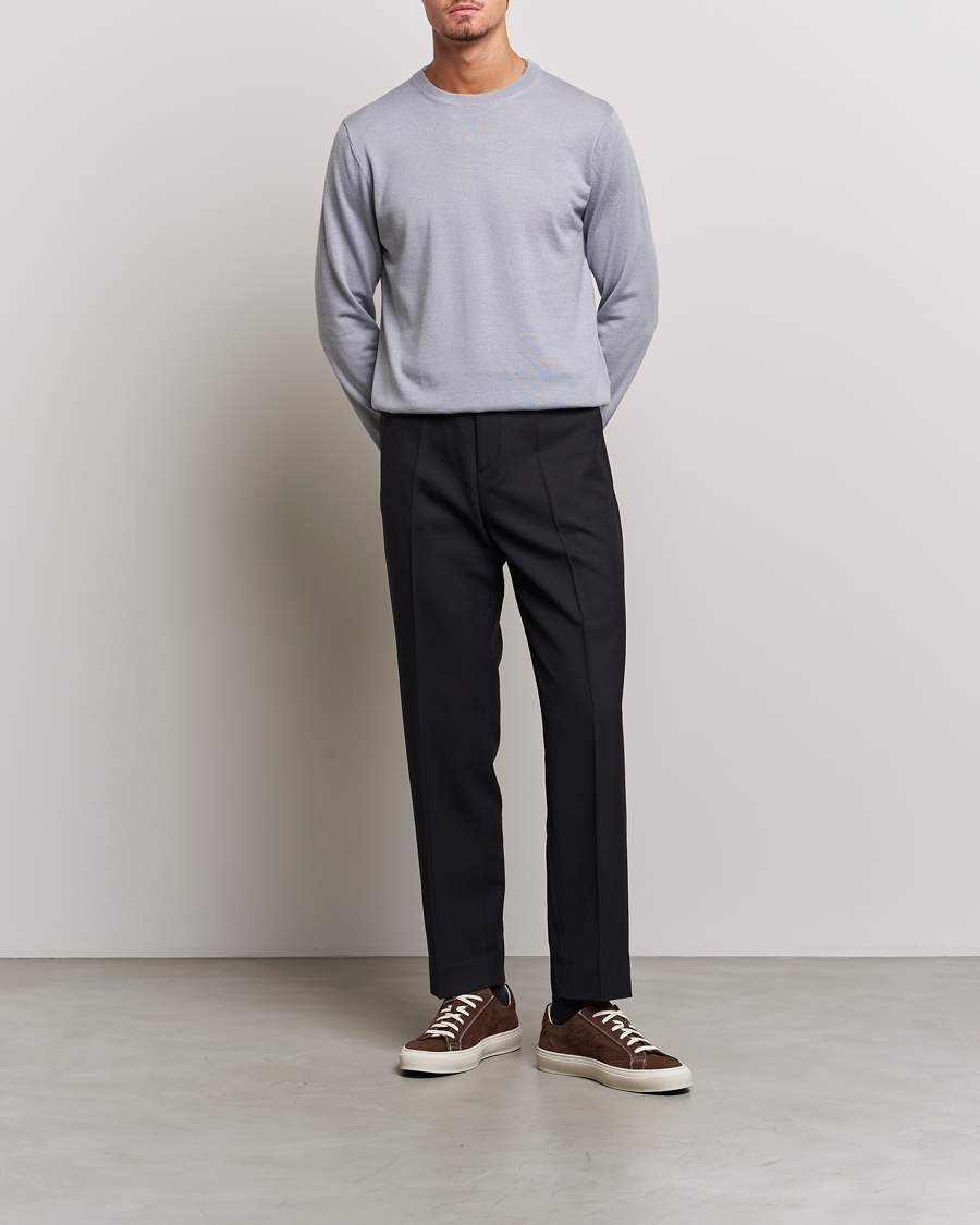 Filippa K Mateo Wool Trousers Black at CareOfCarl.com