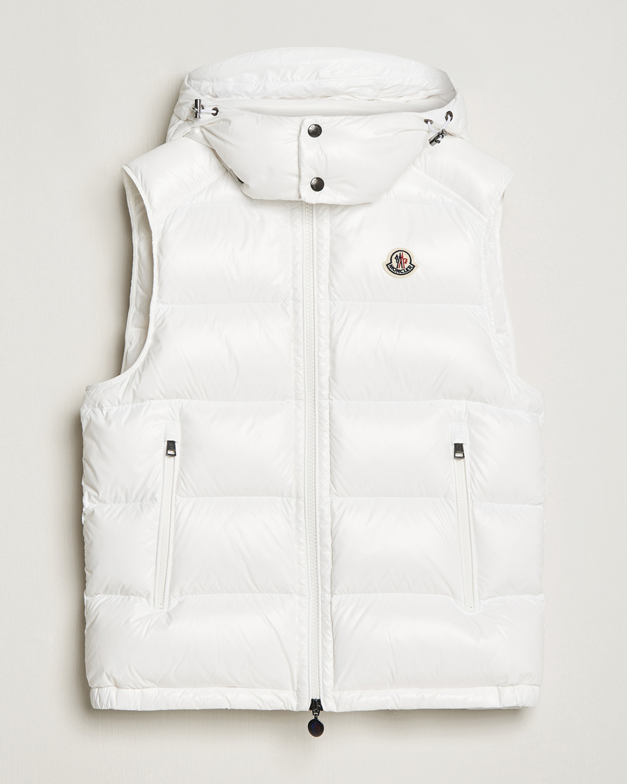 White moncler hot sale body warmer